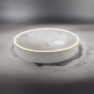 22cm Gold Rim Dry Ice Dish